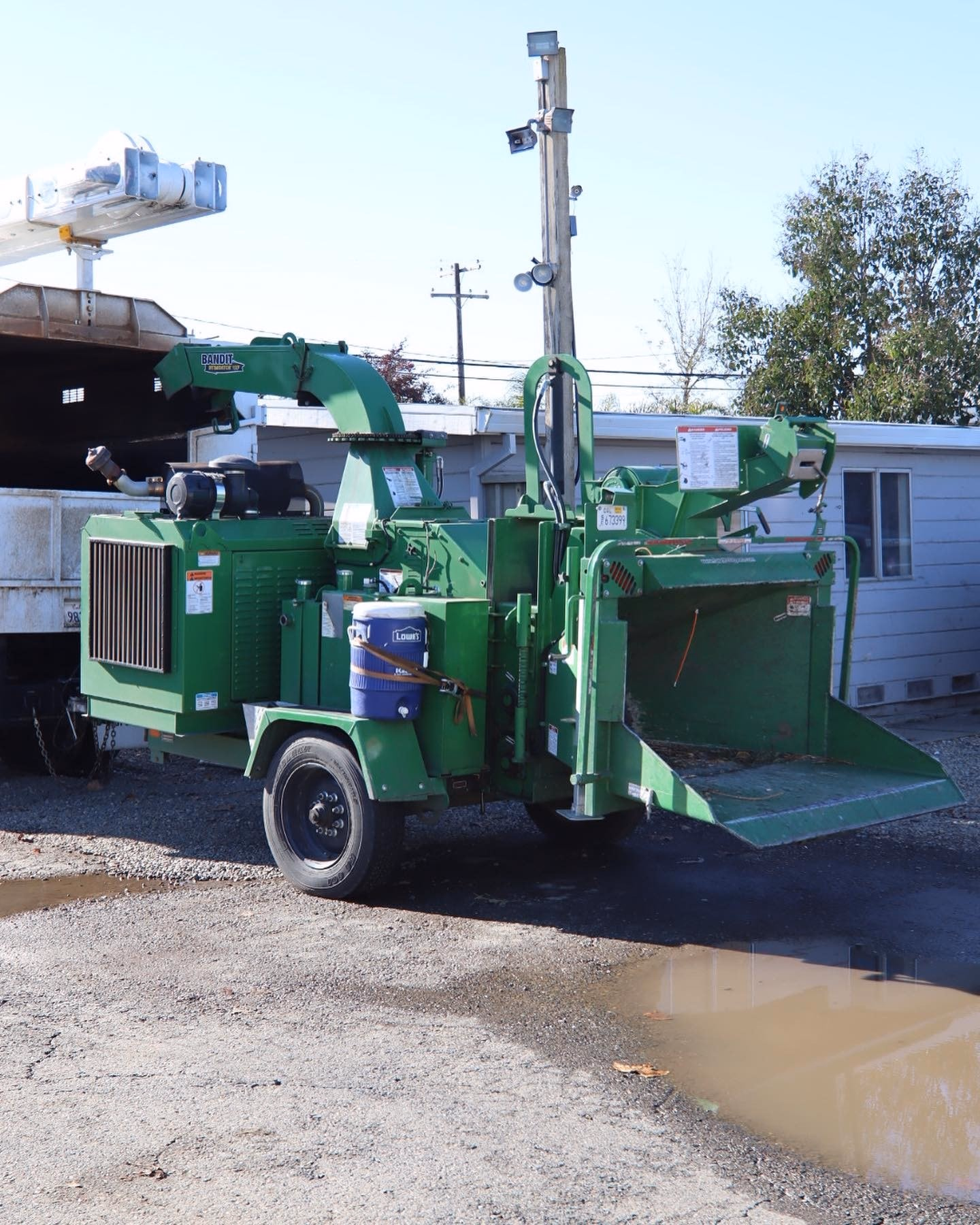 Environmental Tree Service: chipper at a job site